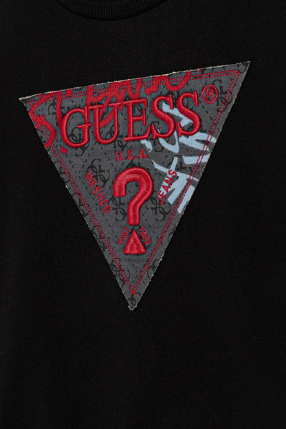 GUESS KIDS ACTIVE TOP KNITTED LOGO PULLOVER