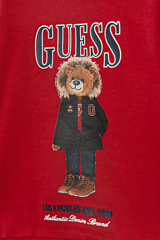 GUESS KIDS BEAR EMBROIDERY PULLOVER
