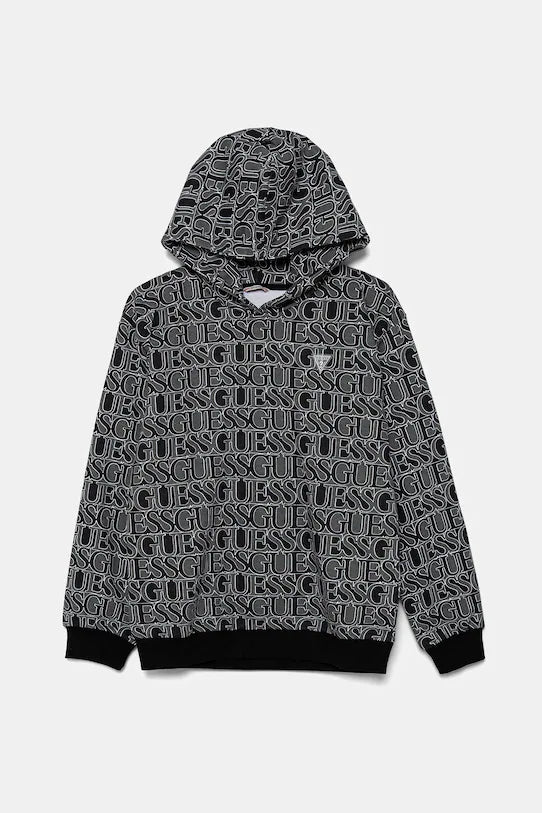 GUESS REPEAT LOGO HOODIE