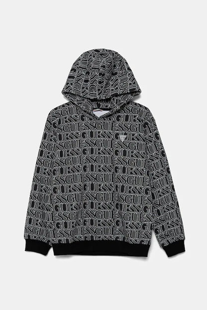 GUESS REPEAT LOGO HOODIE