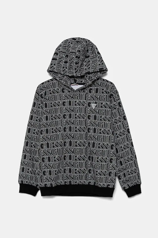 GUESS REPEAT LOGO HOODIE