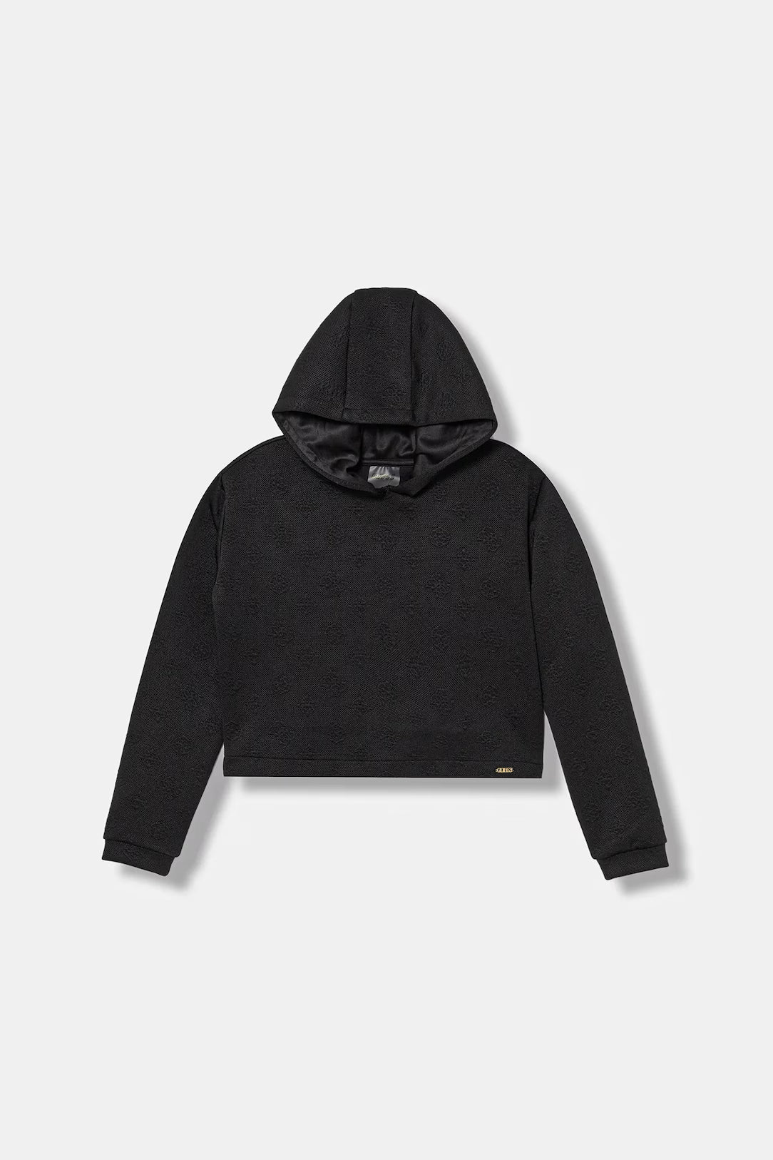 GUESS ALLOVER KNITTED PRINT HOODIE