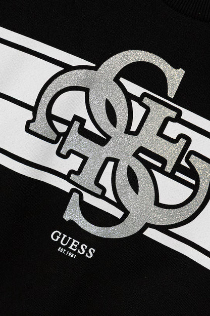 GUESS GIRL COTTON EMBROIDERED ACTIVE JUMPER