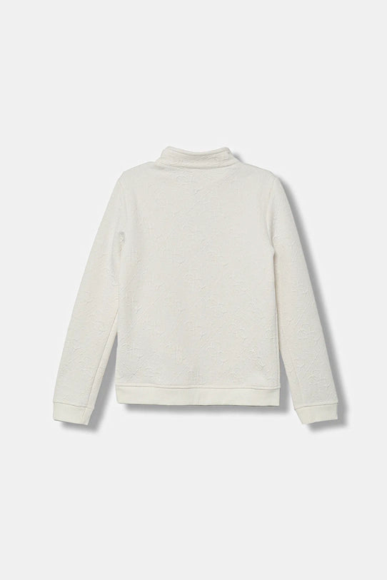 GUESS JEANS KIDS JACQUARD LS ACTIVE ZIP FOOTER