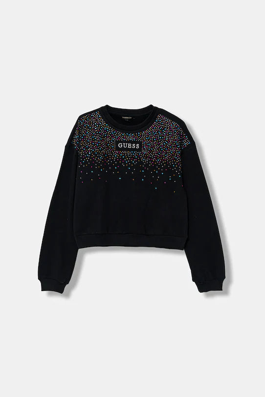 GUESS KIDS CROP LS ACTIVE PULLOVER