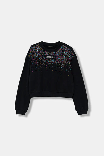 GUESS KIDS CROP LS ACTIVE PULLOVER