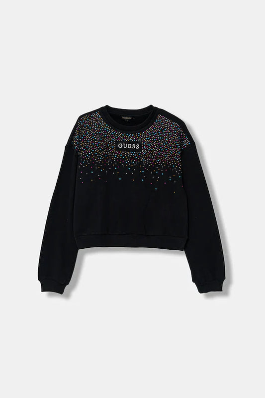 GUESS KIDS CROP LS ACTIVE PULLOVER