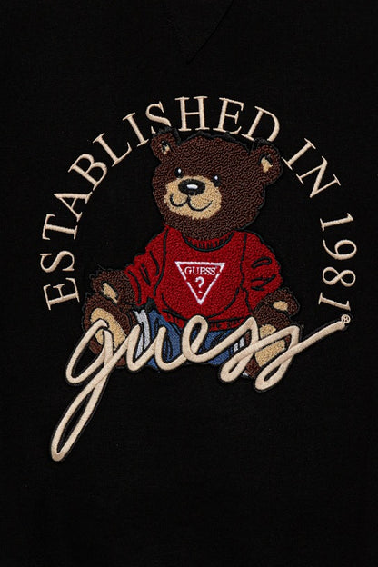 GUESS KIDS OVERSIZE BEAR EMBROIDERY PULLOVER