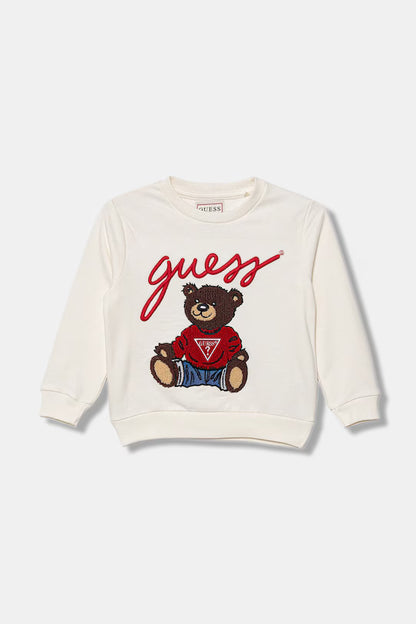 GUESS JEANS KIDS EMBROIDERED FLEECE