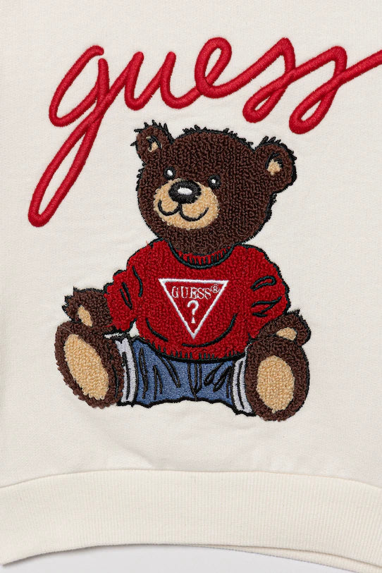 GUESS JEANS KIDS EMBROIDERED FLEECE