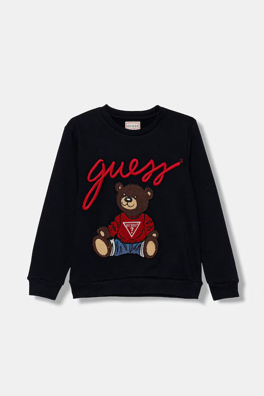 GUESS JEANS KIDS EMBROIDERED FLEECE