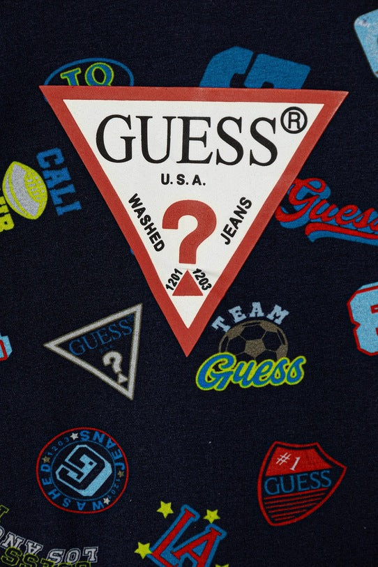 GUESS JEANS NEWBORN MULTIPRINTED LS OVERALL