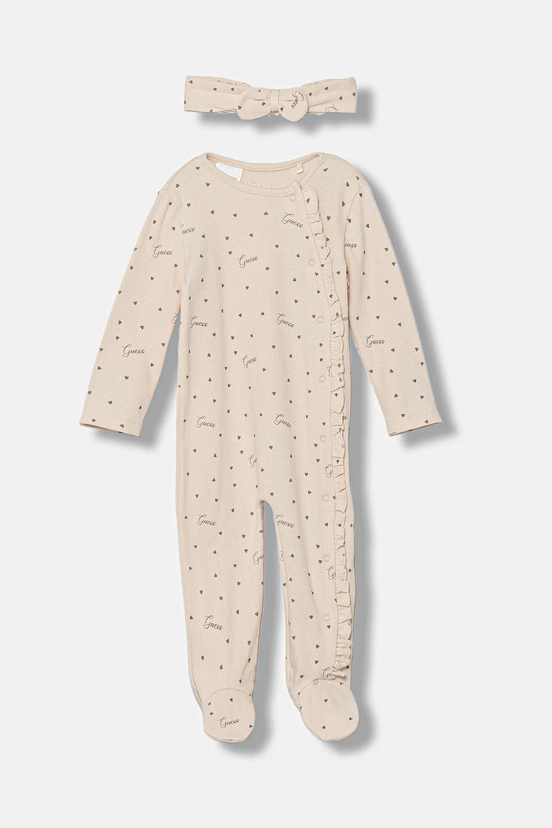 GUESS BABY HAIRBAND OVERALL SET