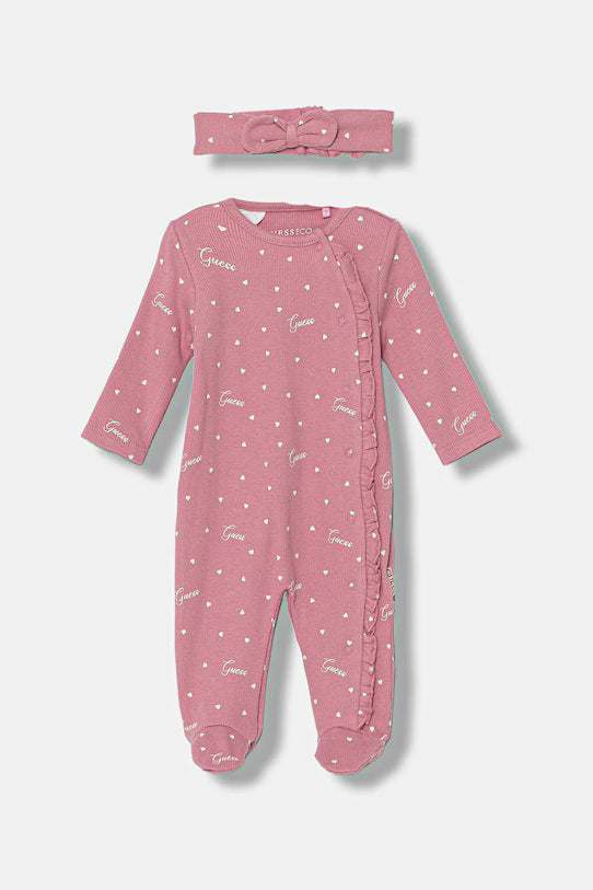 GUESS SET HAIBAND & OVERALL SET