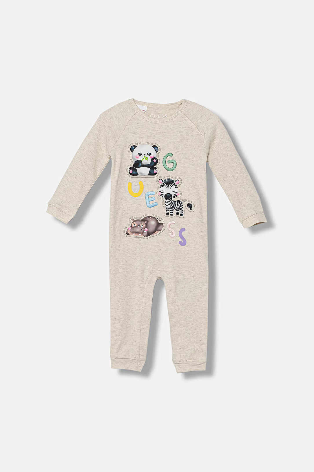 GUESS UNISEX ANIMALS PRINT INTERLOCK OVERALL