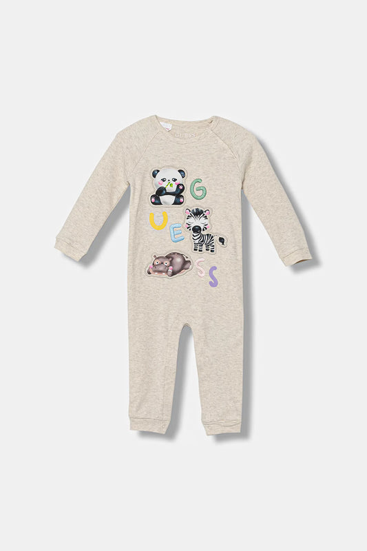 GUESS UNISEX ANIMALS PRINT INTERLOCK OVERALL