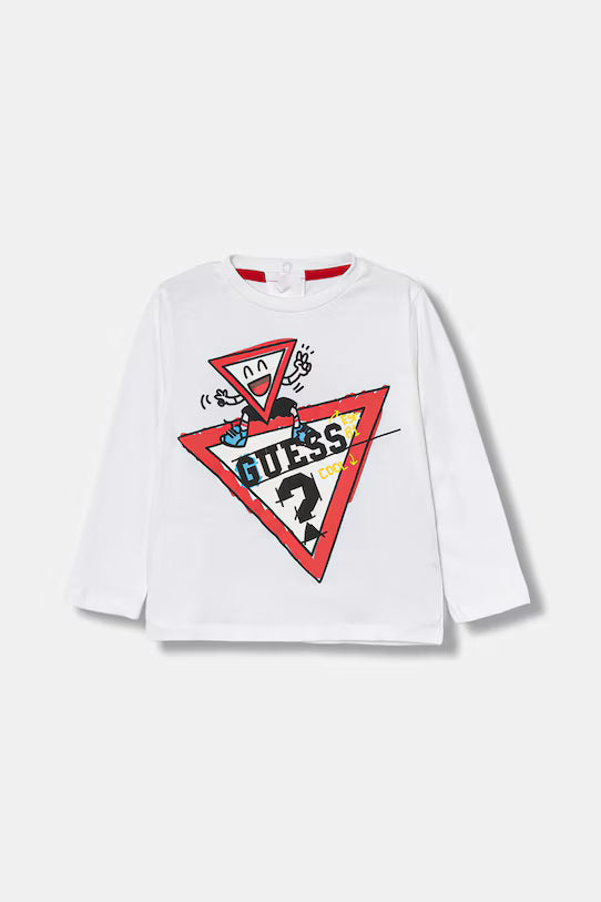 GUESS JEANS LS TRIANGLE T SHIRT
