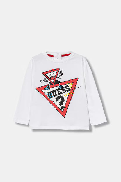 GUESS JEANS LS TRIANGLE T SHIRT