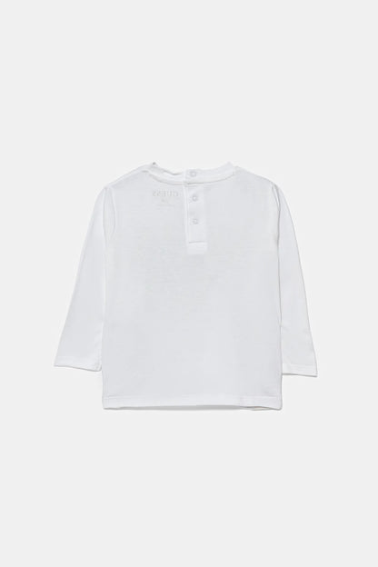 GUESS EMBROIDERED LS T SHIRT