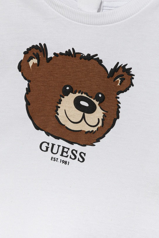 GUESS BABY BEAR EMBROIDERED T SHIRT