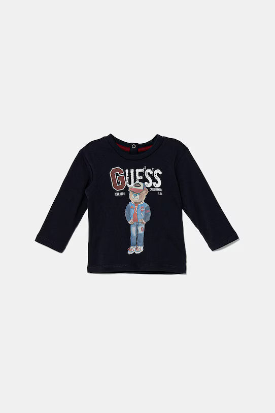GUESS BABY BEAR EMBROIDERY T SHIRT