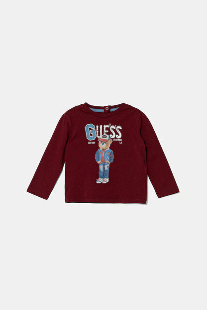 GUESS BABY BEAR EMBROIDERY T SHIRT