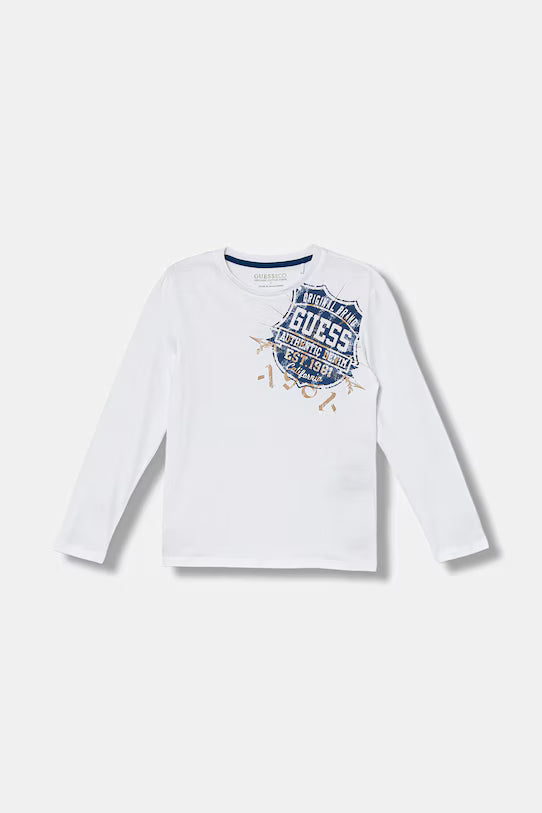 GUESS KIDS LS LOGO T SHIRT