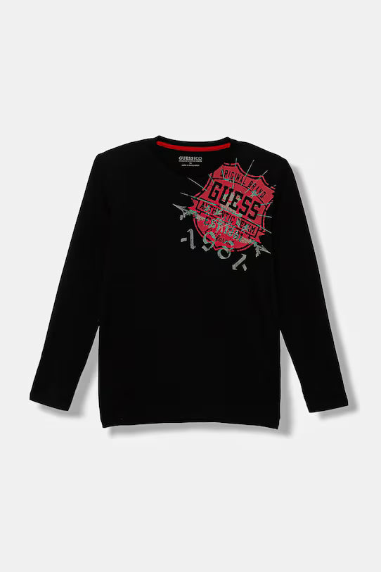 GUESS KIDS LS LOGO T SHIRT