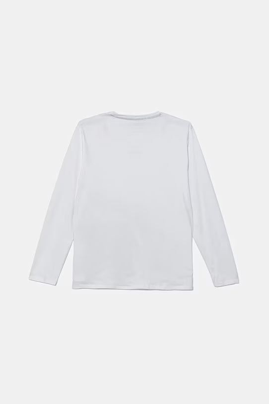 GUESS EMBROIDERED LS T SHIRT