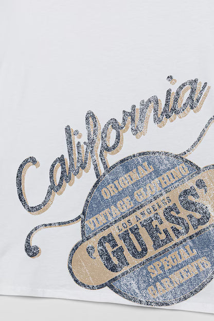 GUESS EMBROIDERED LS T SHIRT