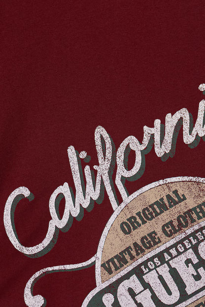 GUESS EMBROIDERED LS T SHIRT