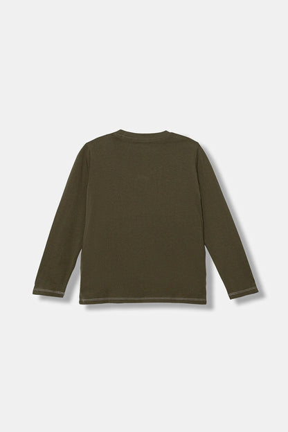 GUESS LS APPLIQUE T SHIRT