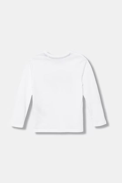 GUESS LS EMBROIDERED T SHIRT