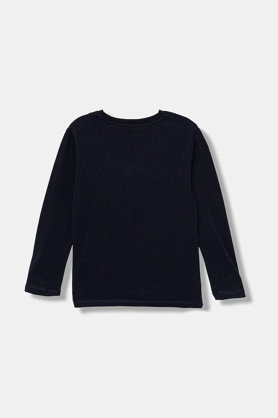 GUESS LS EMBROIDERED T SHIRT