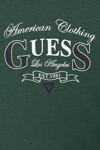 GUESS LS EMBROIDERED T SHIRT