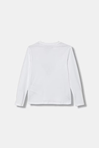 GUESS LS TRIANGLE LOGO T SHIRT