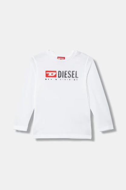 DIESEL KIDS LONG SLEEVE LOGO T SHIRT