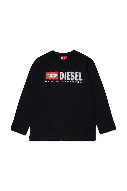 DIESEL KIDS LONG SLEEVE LOGO T SHIRT
