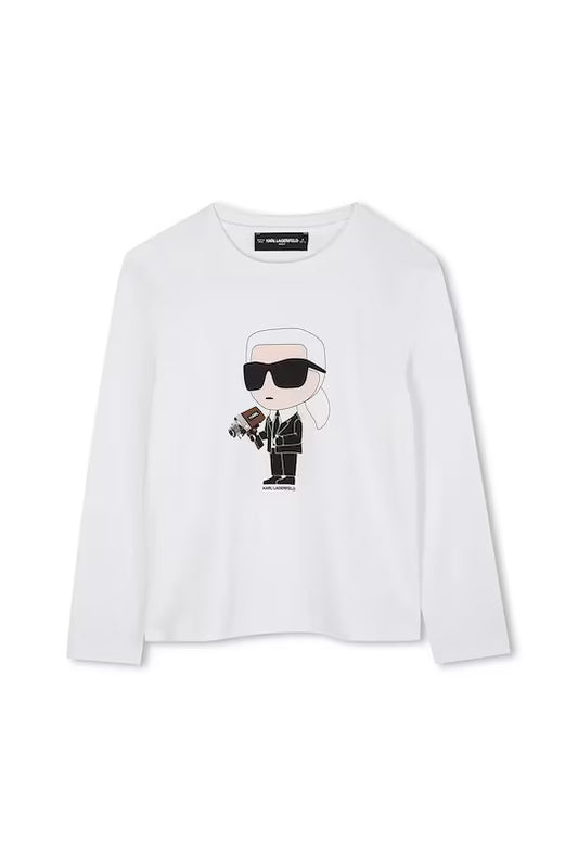 KARL LAGERFELD LS LOGO T SHIRT