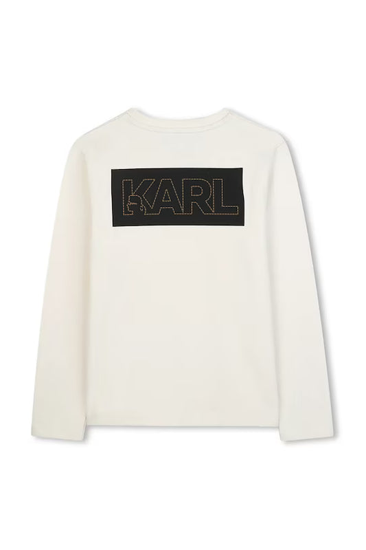 KARL LAGERFELD FRONT&BACK GRAPHIC LOGO T SHIRT