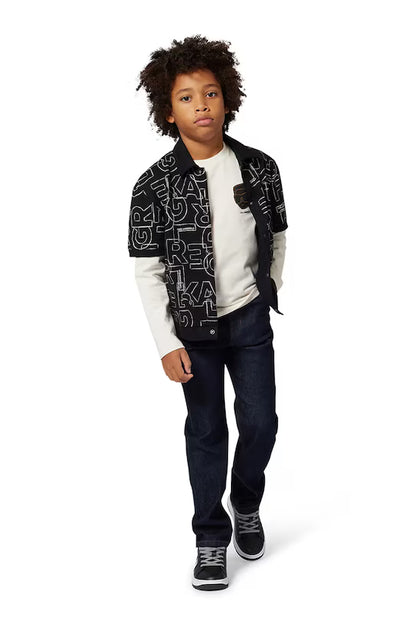 KARL LAGERFELD FRONT&BACK GRAPHIC LOGO T SHIRT