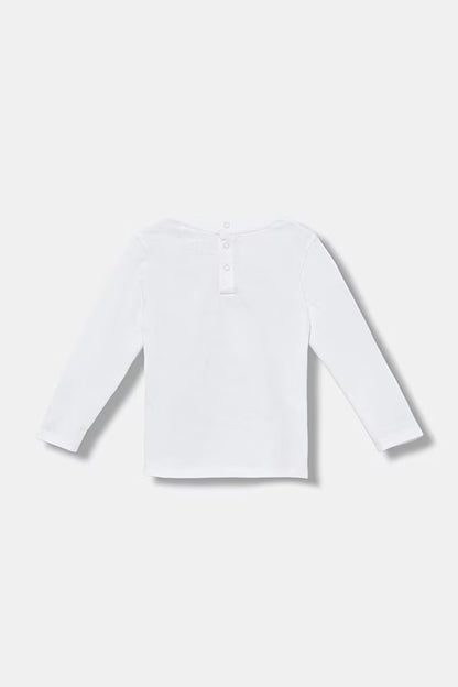 GUESS KIDS BEAR EMBROIDERY LS T SHIRT