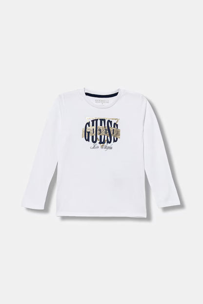 GUESS KIDS LS LOGO T SHIRT