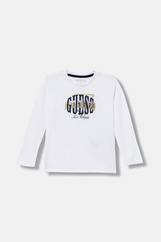 GUESS KIDS LS LOGO T SHIRT