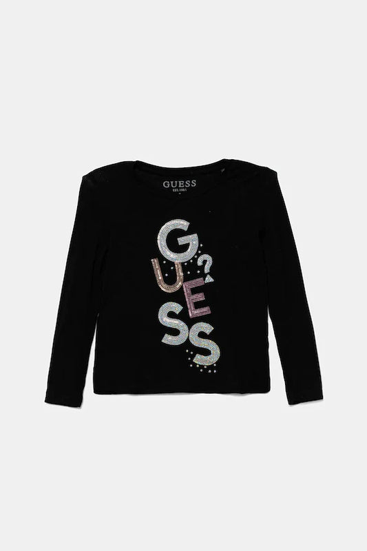 GUESS LS SEQUINS T SHIRT
