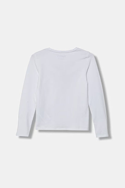 GUESS KIDS TRIANGLE SEQUINS LS T SHIRT