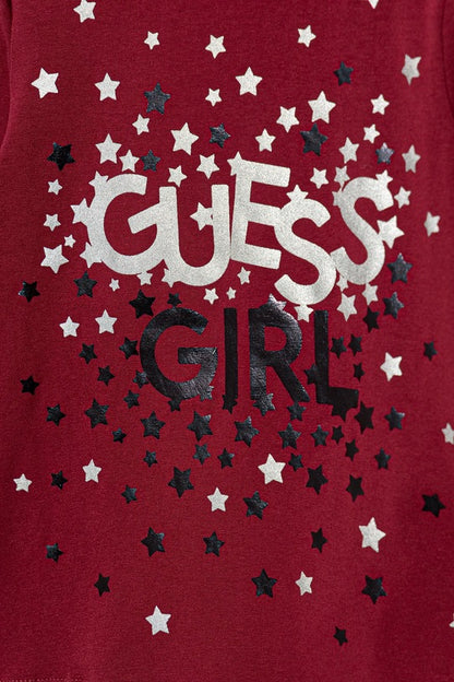 GUESS JEANS GIRLS LS T SHIRT STARS
