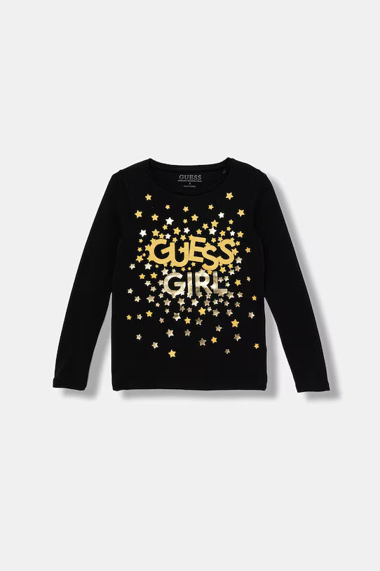 GUESS JEANS GIRLS LS T SHIRT STARS