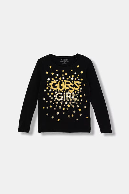 GUESS JEANS GIRLS LS T SHIRT STARS