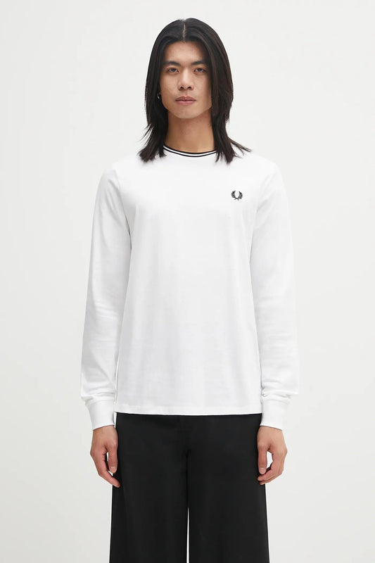 FRED PERRY LS TWIN TIPPED LS T SHIRT